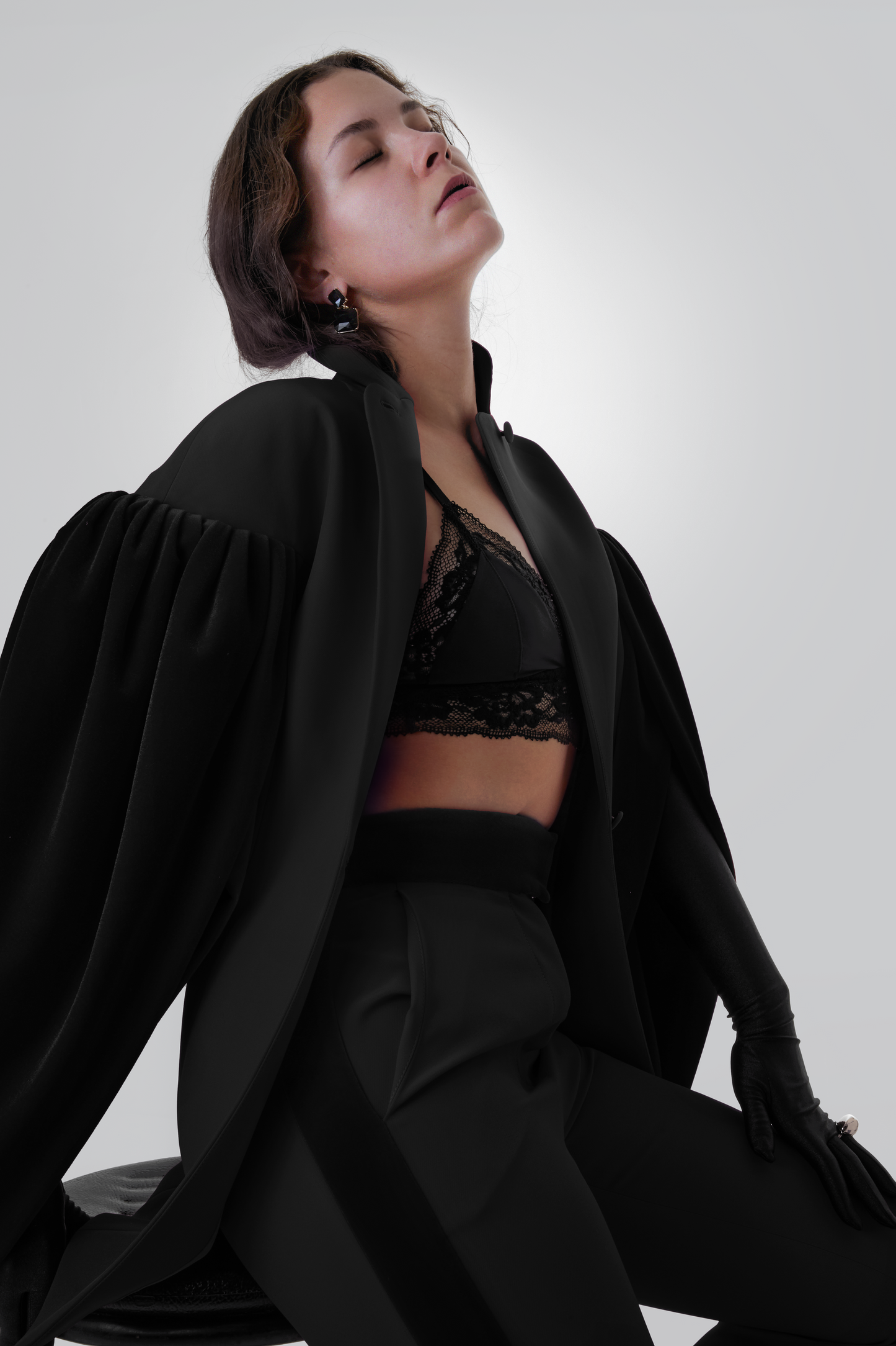 Modern vegan womenswear piece with clean design