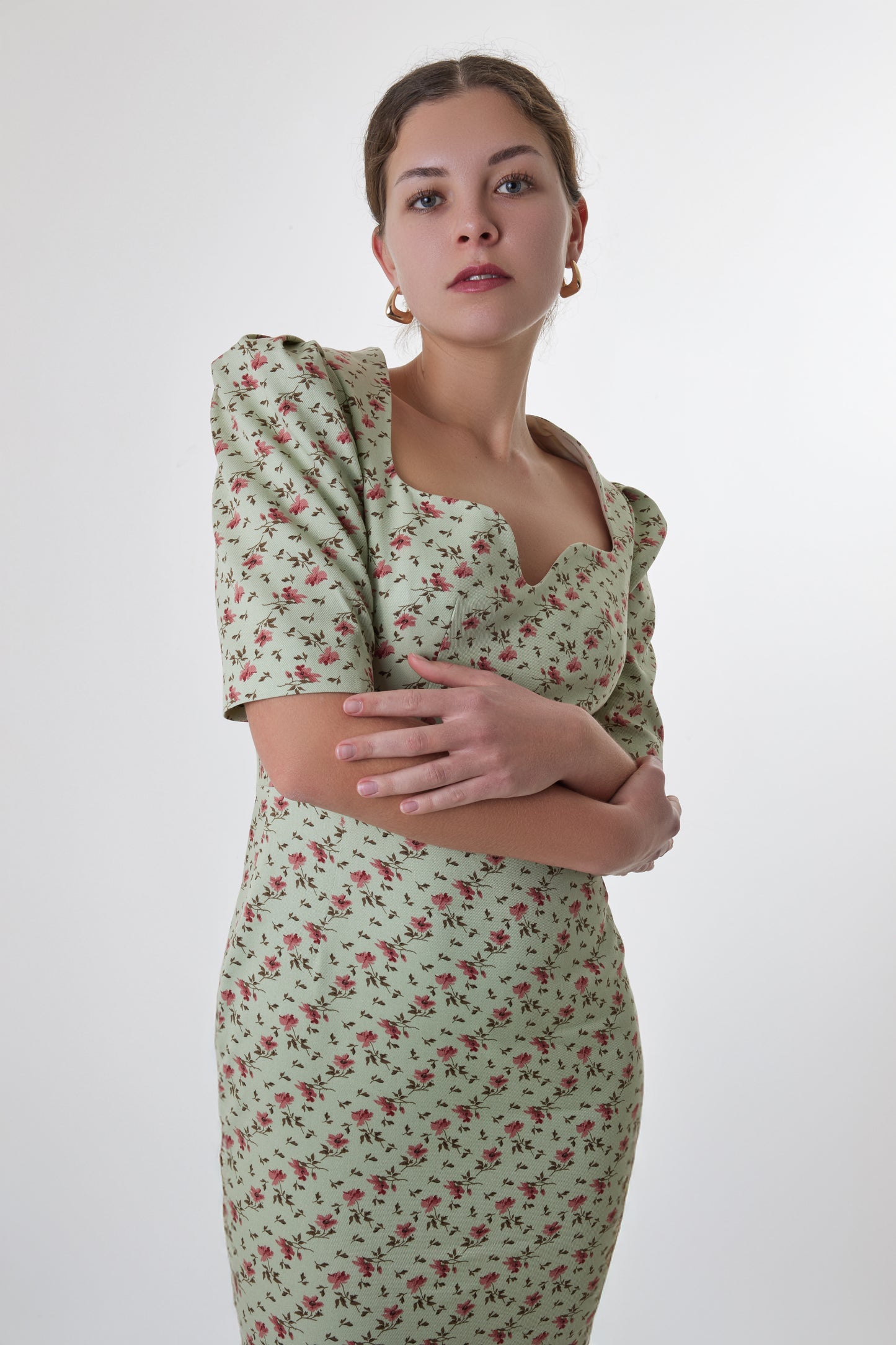 Modern vegan womenswear piece with clean design