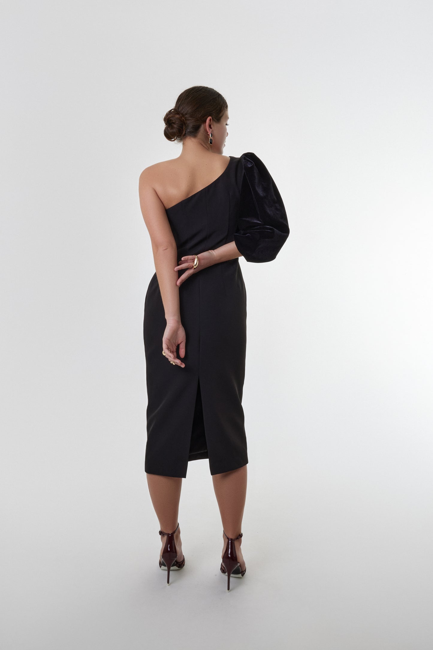 Modern vegan womenswear piece with clean design