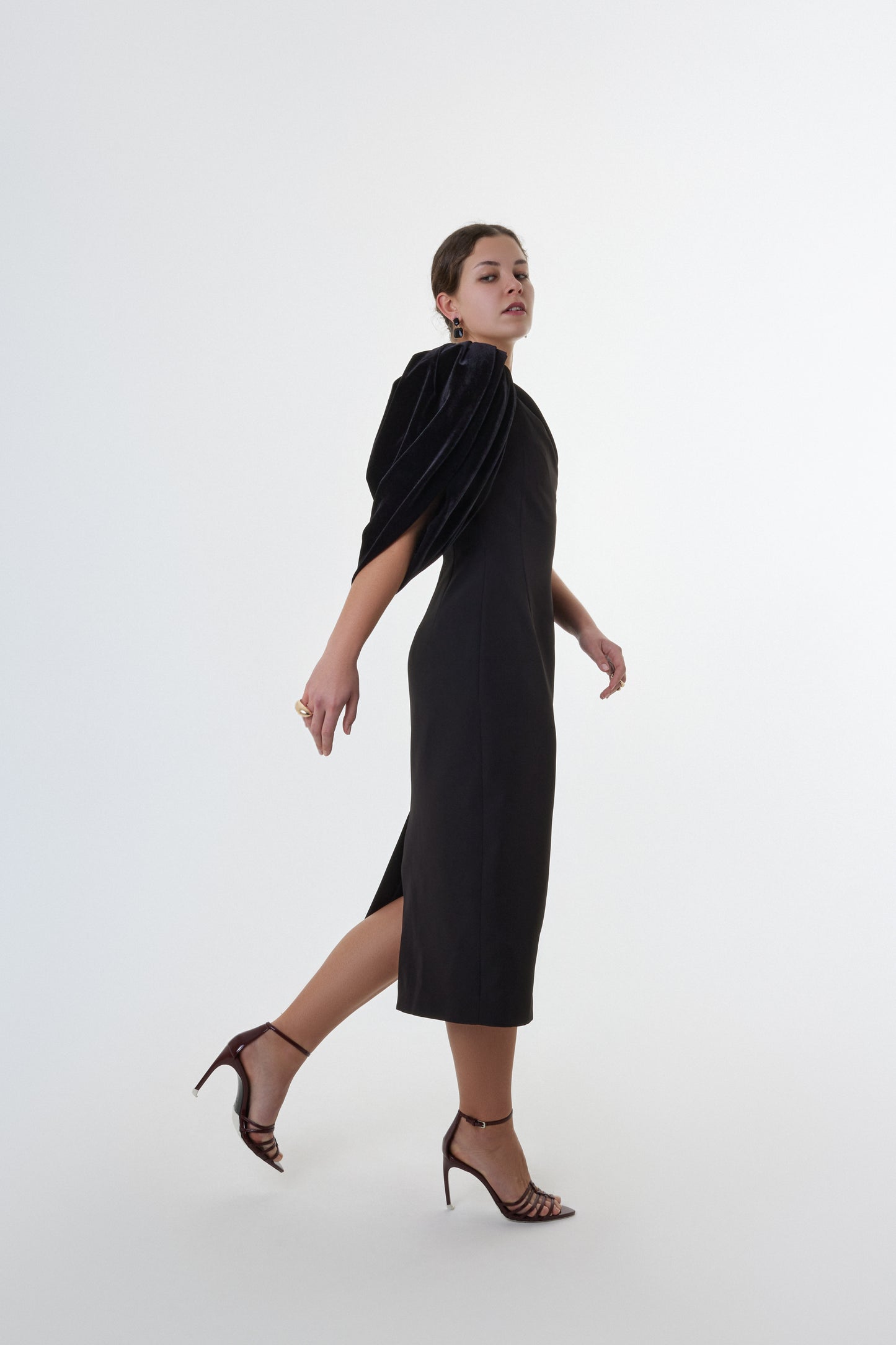 Modern vegan womenswear piece with clean design