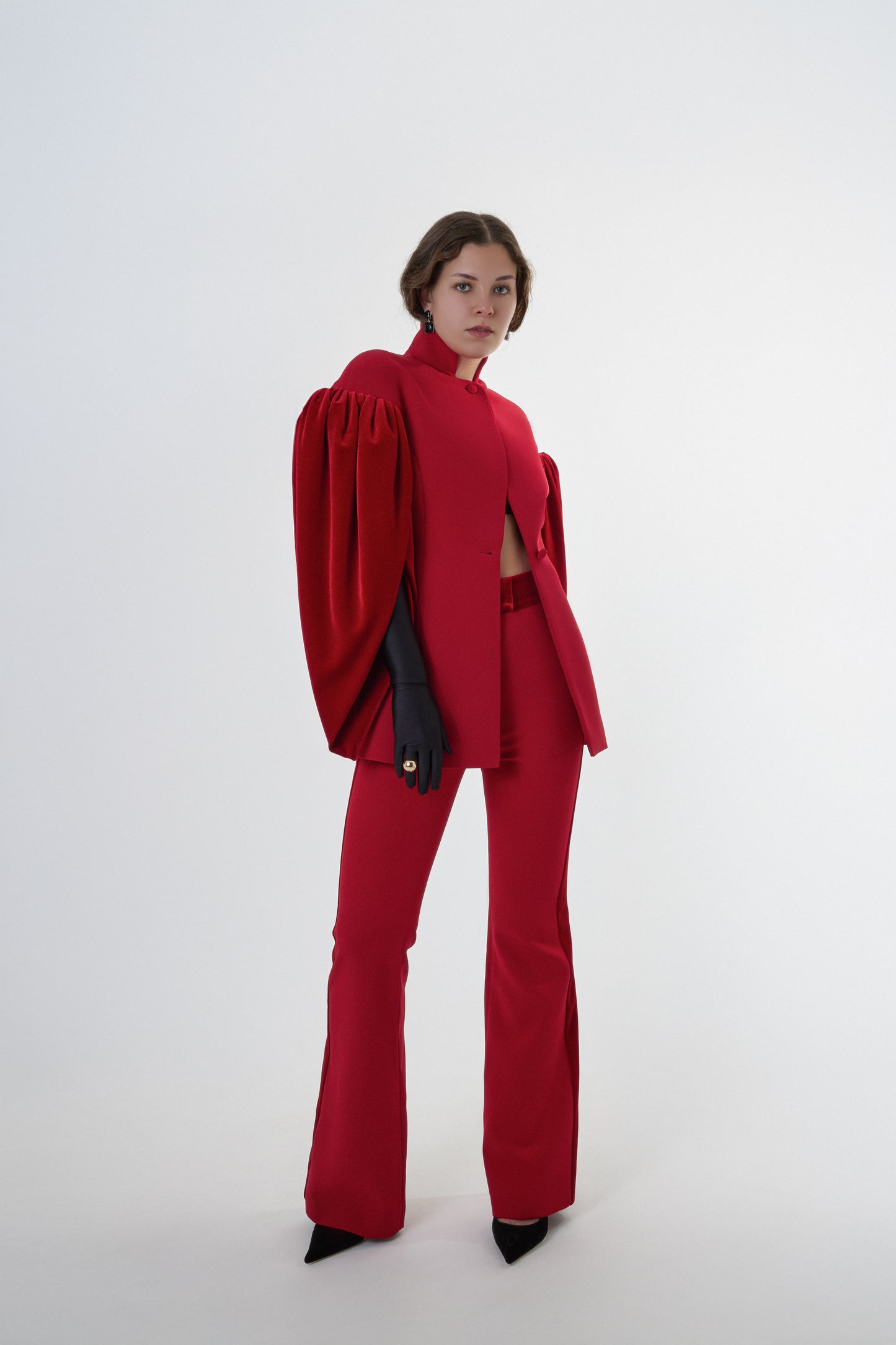 Modern vegan womenswear piece with clean design