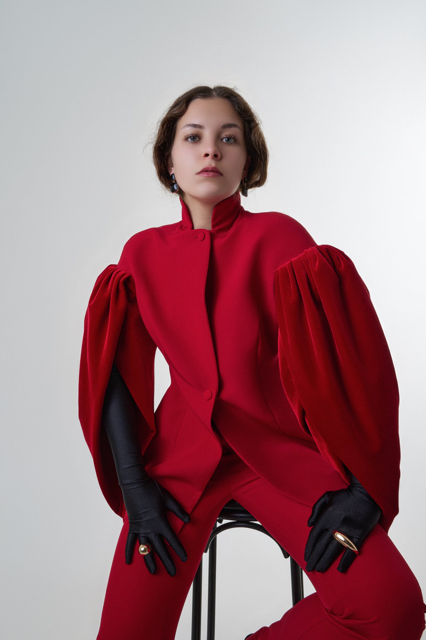 Modern vegan womenswear piece with clean design